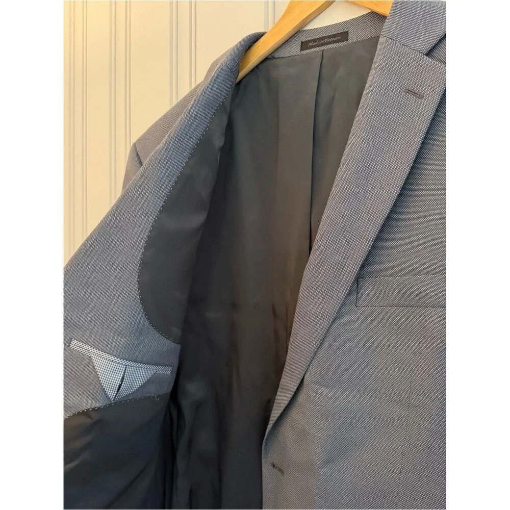 Chaps Men's Gray Notch-Lapel Sport Coat